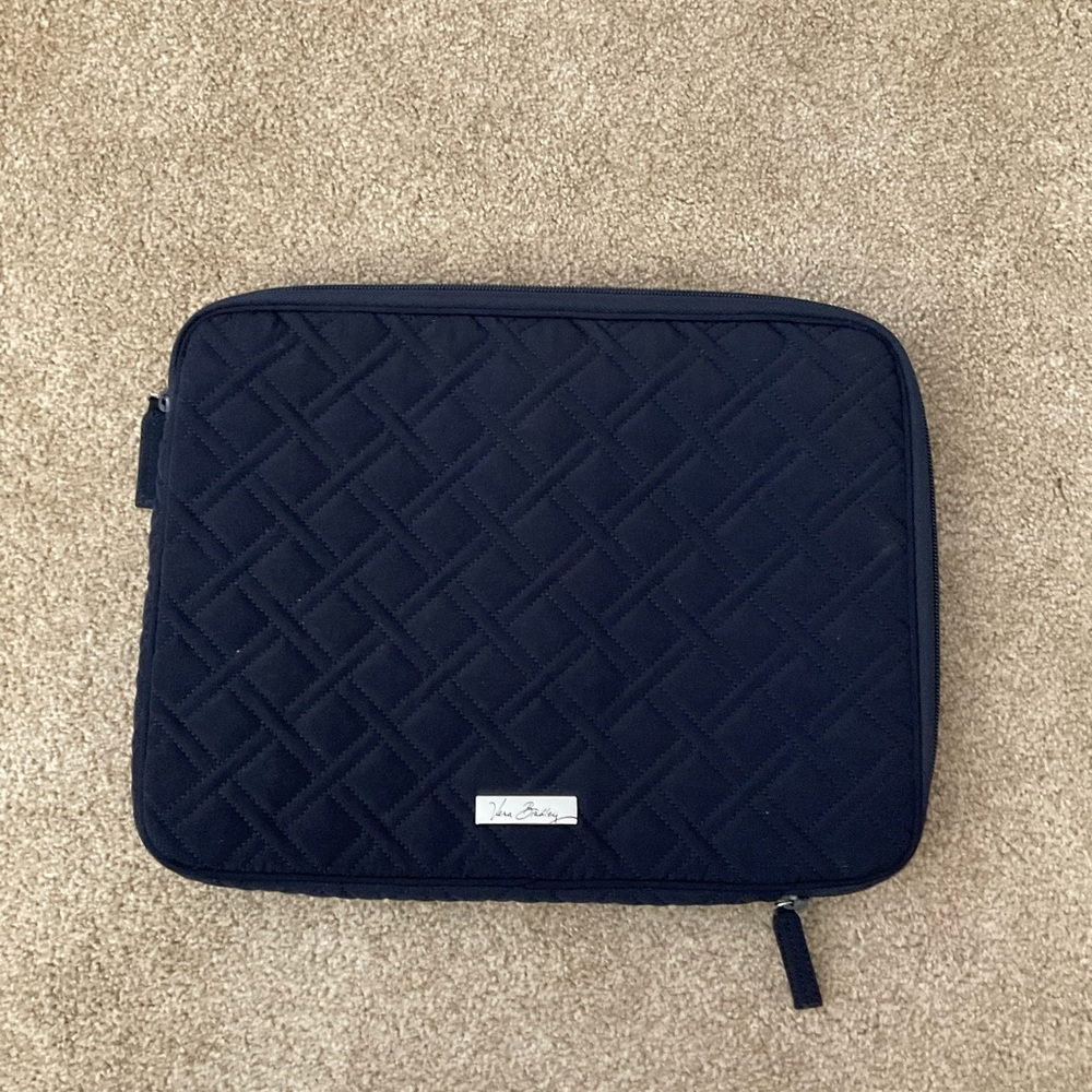 Vera Bradley Black Quilted Laptop Sleeve
